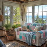 Quilted Sofa Cover with Beach Retreat NCU0DV9510