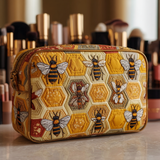 Quilted beauty case with bees in the meadow NCU0DK10416