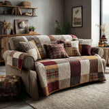 Quilted Patchwork Sofa Cover NCU0VT365
