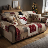 Quilted sofa cover with winter frost NCU0TV827