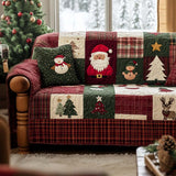 Quilted sofa cover with Christmas pattern NCU0VT301