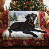 Quilted sofa cover with black Labrador NCU0PT10196