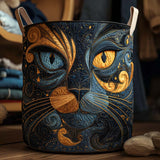 Midnight Cat Laundry Basket