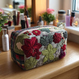 Quilted beauty case with floral garden NCU0PT9619