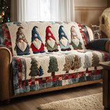 Quilted sofa cover with Christmas pattern NCU0VT301