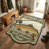 Custom Trout Shaped Area Rug NCU0TV1856