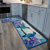 Non-slip kitchen rug with delicate hummingbirds NCU0DK11059