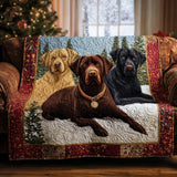 Quilted Sofa Cover with Labrador Retriever NCU0VT339