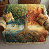 Quilted sofa cover with tree of life NCU0VT370