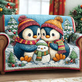 Quilted sofa cover with Christmas pattern NCU0VT325