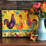 Quilted Placemat Paradise of the Radiant Rooster NCU0TL223
