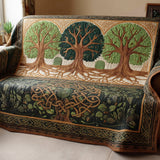 Quilted sofa cover with tree of life NCU0VT370