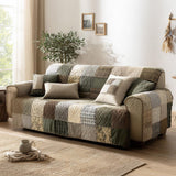 Quilted Sofa Cover in Rustic Style NCU0DV9206