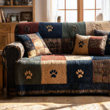 Quilted sofa cover in rustic style NCU0TV874