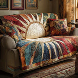 Quilted sofa cover in rustic style NCU0NT10897