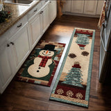 Winter Non-Slip Kitchen Mat with Snowy Details NCU0PT10157