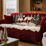 Quilted sofa cover with Christmas pattern NCU0VT301