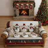 Quilted sofa cover with snow friends NCU0NT10747