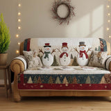 Quilted Sofa Cover with Snow Friends NCU0NT10747