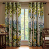 Quilted Wildflower Birch Path Curtains NCU0NT11281