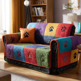 Quilted sofa cover with winter pattern NCU0TV873