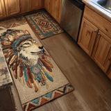 Non-slip kitchen rug with majestic wolf NCU0NT10848