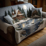 Quilted sofa cover with woodland pattern NCU0VT360